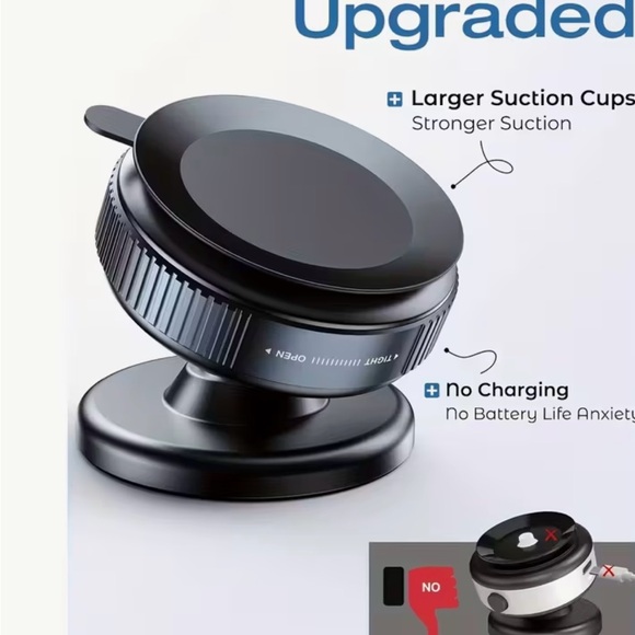 Black Magnetic Phone Mount - Picture 4 of 12